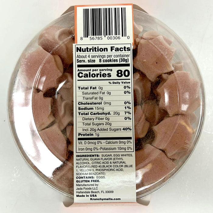 2 Pk Guava Meringues Cookies Crunchy Melt Treat Gluten Free Fat Free 80 Calories