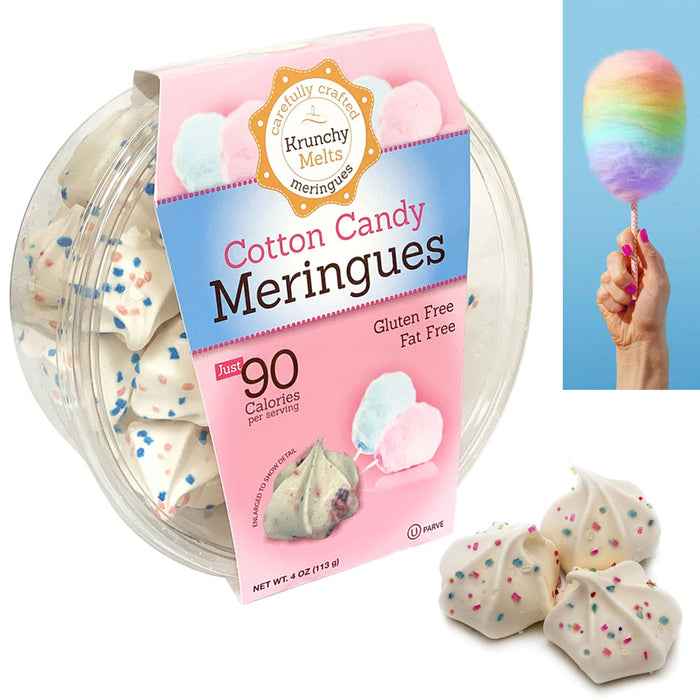 Cotton Candy Meringues Cookies Gluten Fat Free 90 Calorie Kosher Snack Treats