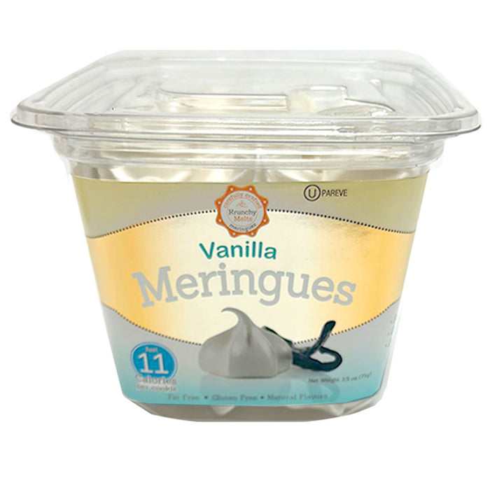 1 Pk Vanilla Meringues Cookies Gluten Fat Free 90 Calories Kosher Snack Treats
