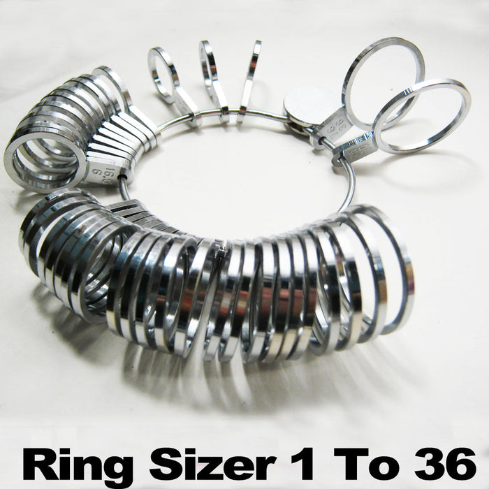 Ring Sizer Gauge Jewelers Finger Sizing Jewelry Tool 1 To 36 Measuring Tool Us !