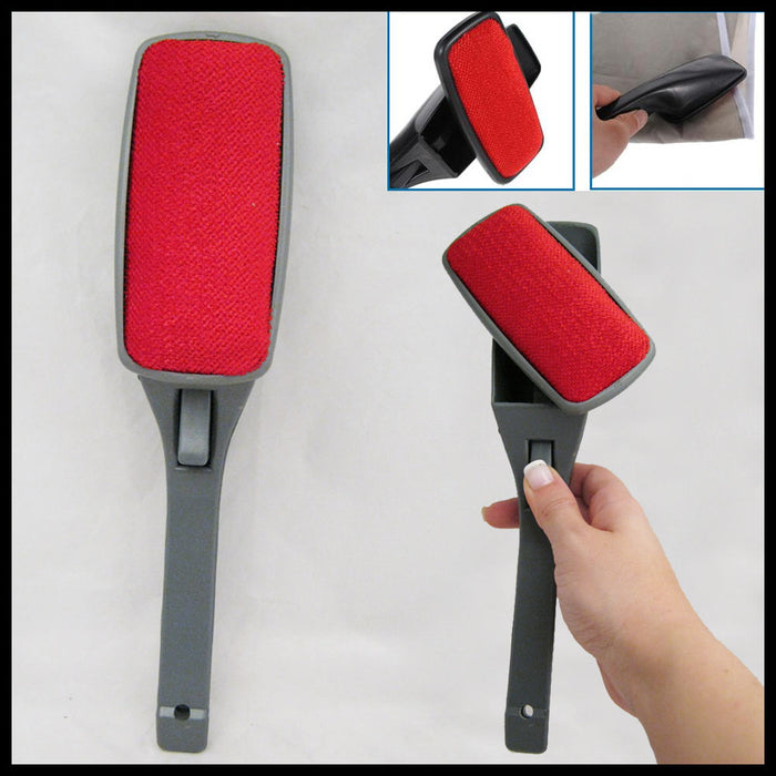 2 Magic Lint Fluff Dust Brush Pet Hair Fabric Remover Cloth Dry Cleaning Swivel