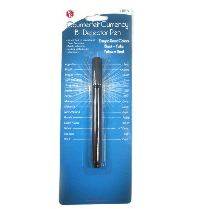 1 Smart Money Counterfeit Bill Checker Fake Money World Wide Detector Tester Pen