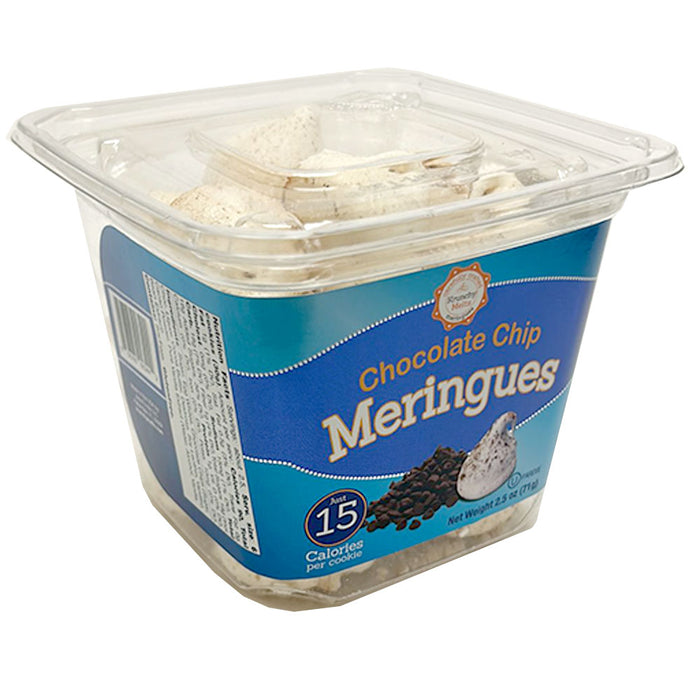 4 Pk Chocolate Chip Flavor Meringues Cookies Gluten Fat Free 90 Calories Treats
