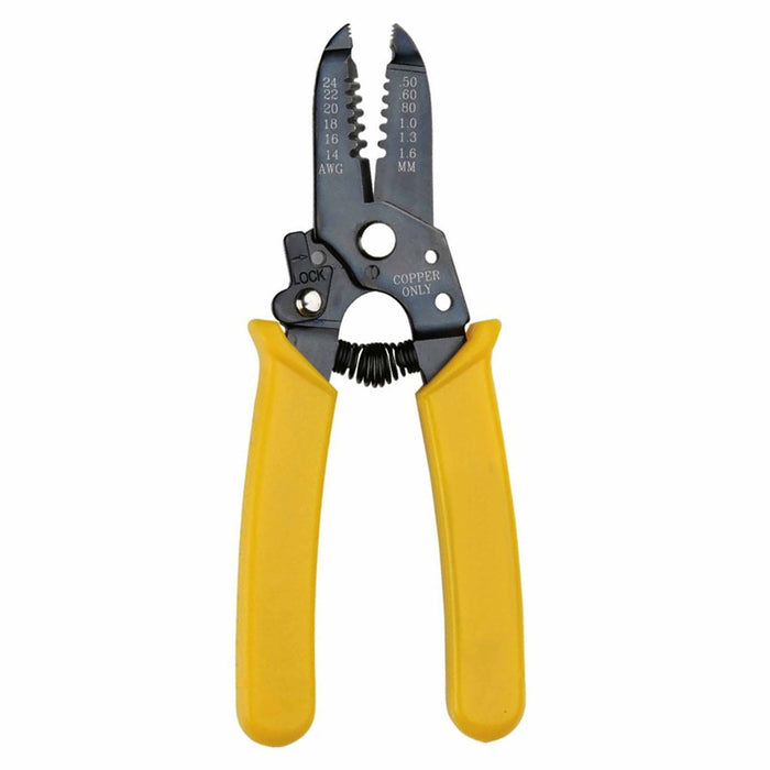 1 Heavy Duty Wire Stripper 6" Comfort Grip Crimper Cutter 45 Carbon Steel Tool