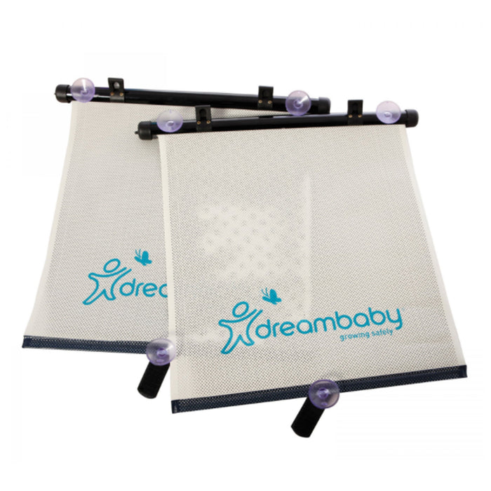 2 Dreambaby Baby Black Adjustable Car Auto Screen Sun Window Shade Sunshade New