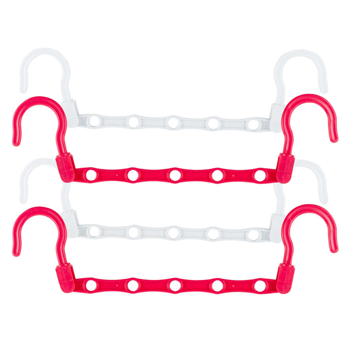 4x Hangers Space Saving Clothes Closet Rack Organizer Hook Saver Fold Seen On TV