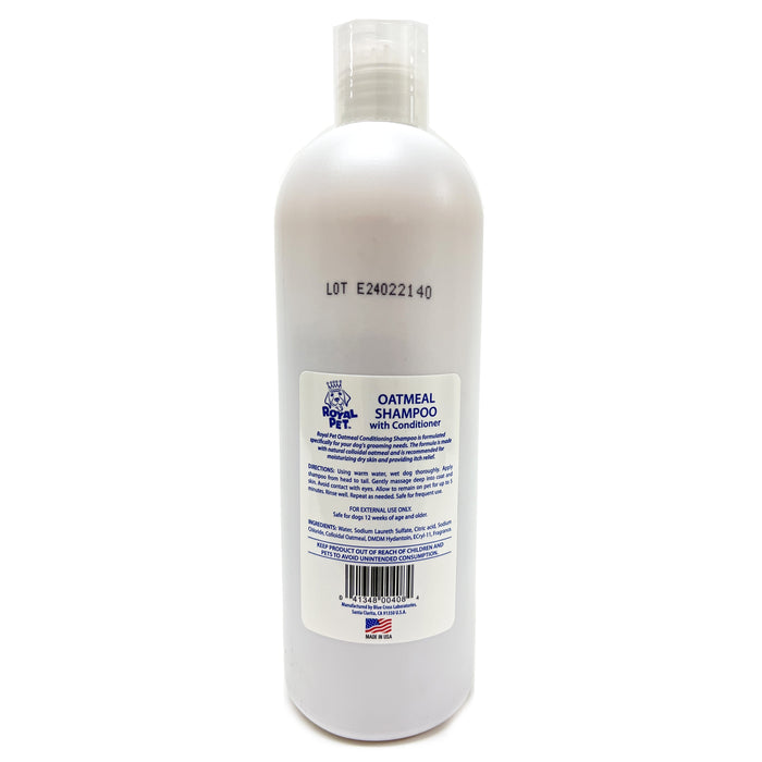Pet Dogs Natural Shampoo Oatmeal Vanilla Odor Eliminator Dry Itching Skin 16 oz