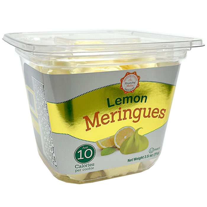 1 Pk Lemon Meringues Cookies Gluten Fat Free 80 Calorie Kosher Sweet Treat Snack