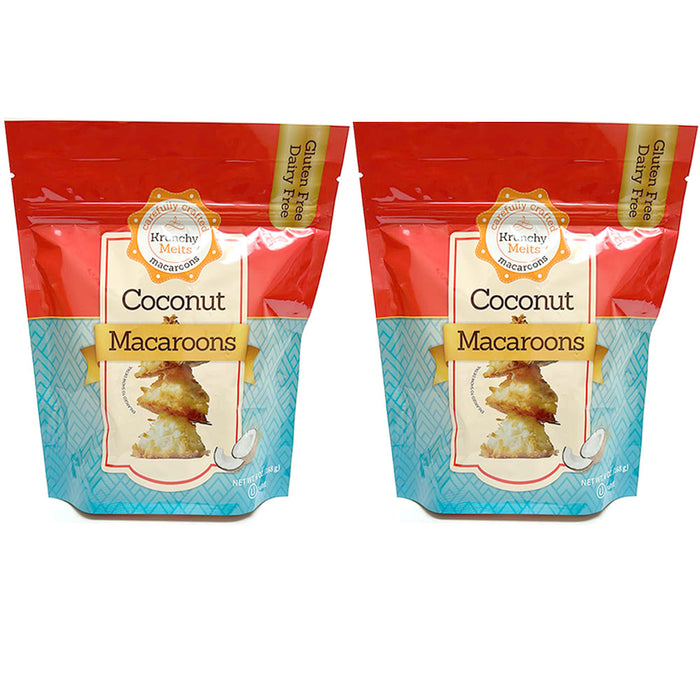 2 Pk Coconut Macaroons Cookies Gluten Dairy Free Kosher All Natural Treat Sweets