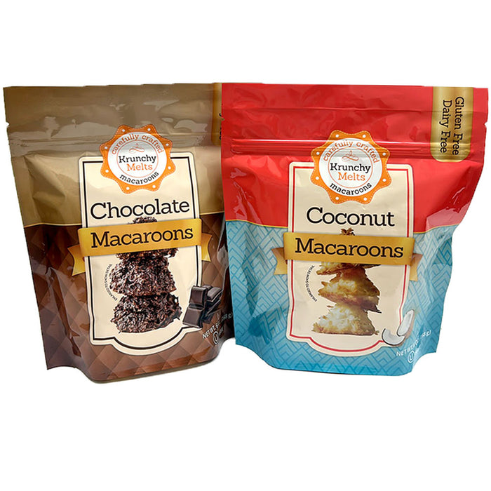 2 Pk Natural Gluten Free Coconut Macaroons Cookies Chocolate Non Dairy Sweets