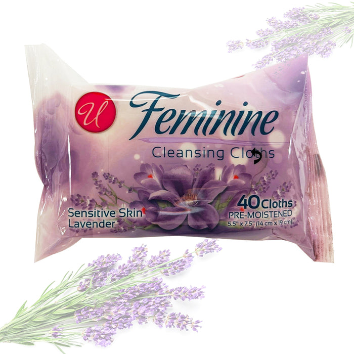240ct Wet Wipes Lavender Paraben & Alcohol Free Sensitive Skin Soothing Cleanser