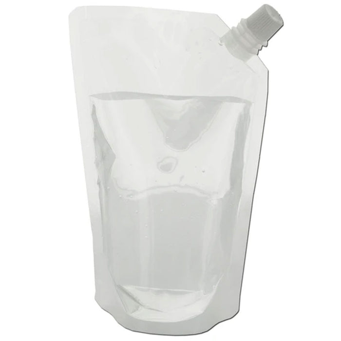 10 Collapsible Water Bottles Pouch Flask BPA Free Camping Survival Hiking Picnic