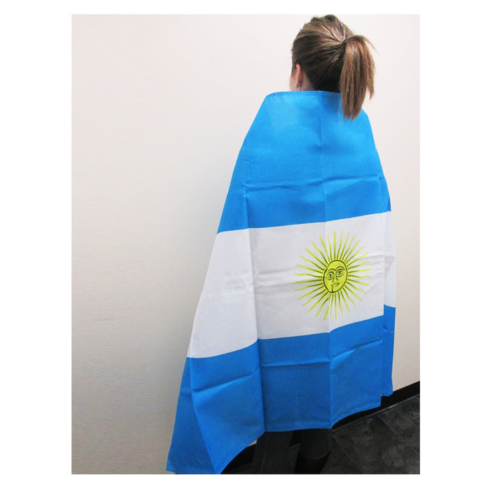 Argentina Flag 3' x 5' Banner Grommets Fade Resistant Premium Quality Soccer Cup