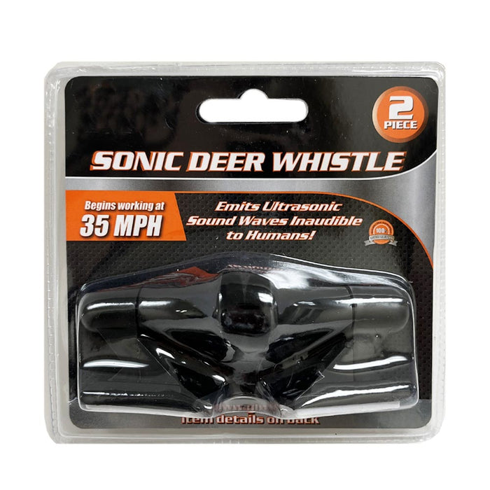 2 Deer Warning Whistle Animal Sonic Alert Device Car Safety Wildfire Camping New