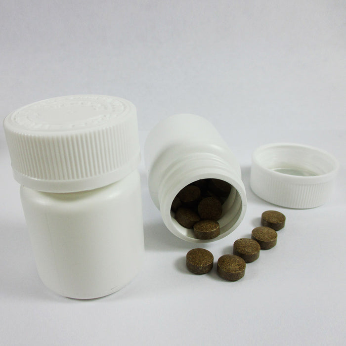 24 Small Plastic Pill Container Pet Bottles Screw Cap Jars Vitamin Tablet 30 ML