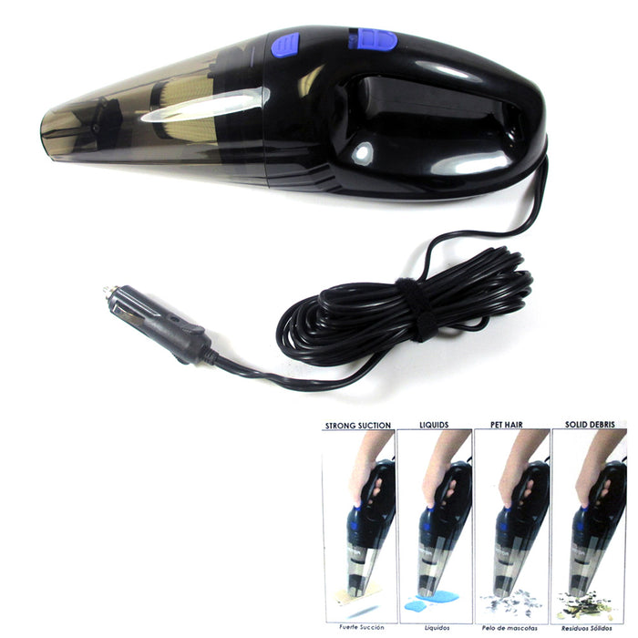 Portable Cordless Car Vacuum Cleaner Dry Wet 12V Dirt Handheld Small Home Clean