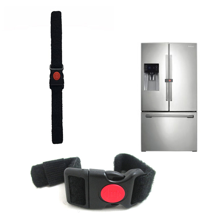 1 Safety Locking Strap Latch Appliance Refrigerator Cabinet Child Baby Proofing