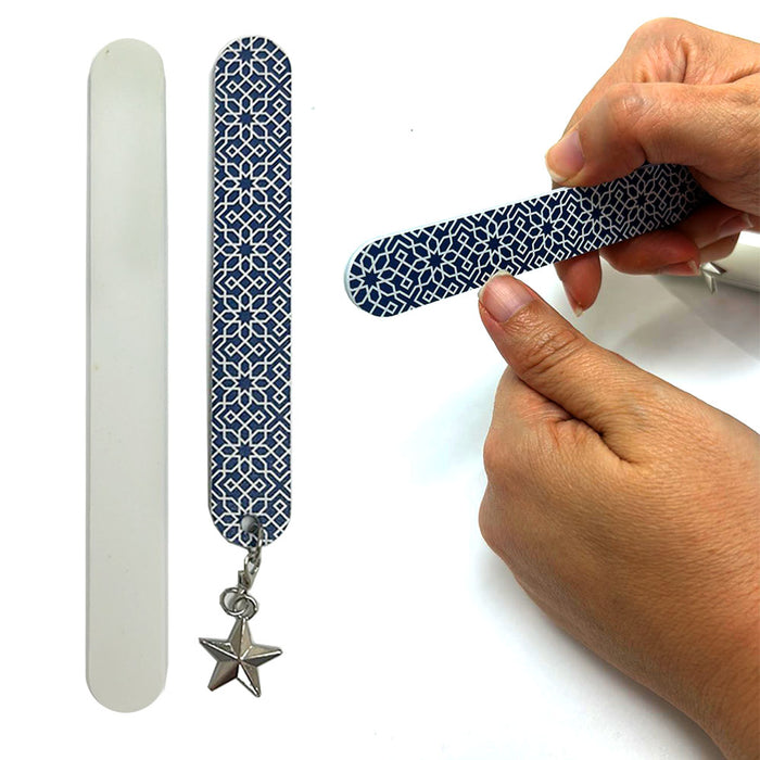 6 Pk Washable Salon Boards Pro Dual Sided Nail Files Emery Manicure Beauty Tools