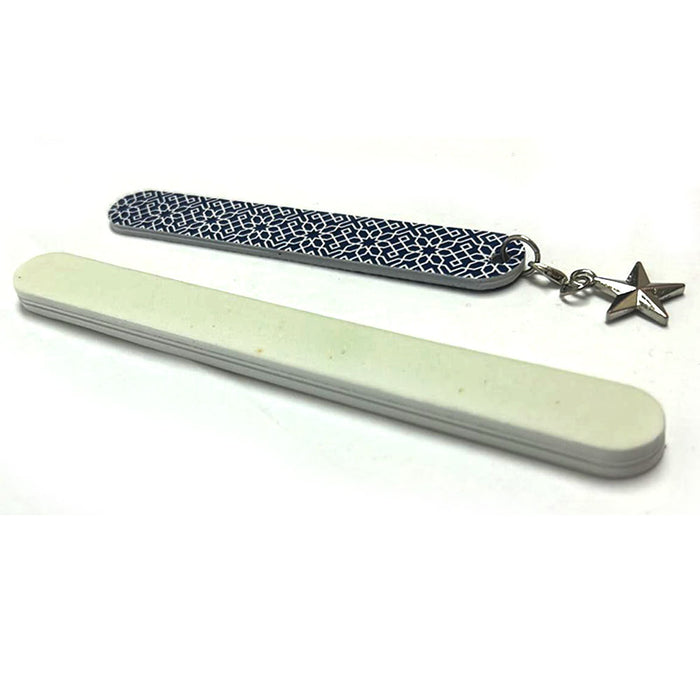 2 Pk Professional Salon Nail Files Washable Double Sided Emery Board Manicure