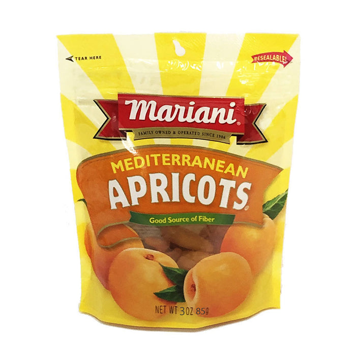 Mariani Premium Ultimate Dried Apricots Fruit Gluten Free Vegan Fat Free 3oz Bag