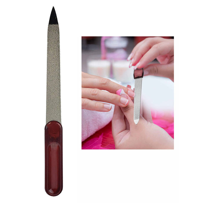 1 Pc Professional Sapphire Nail Files Double Sided Manicure Emery Boards Diamond