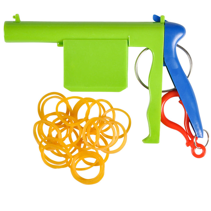 1 Pc Rubber Band Shooter Gun Plastic Pistol Play Toy Kids Cowboy Classic Gift