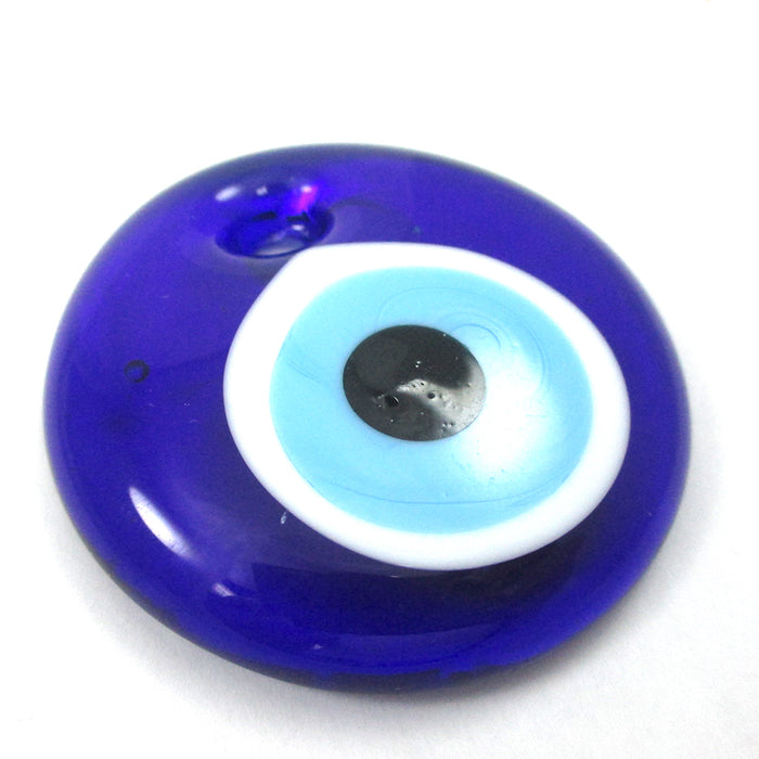 Large Blue Evil Eye Wall Hanging Protection Amulet  Luck Hamsa Decoration  5.25"