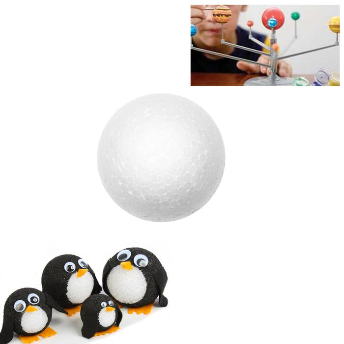 40 Pc Foam Balls 1" Round White Foam Polystyrene Art Craft School Projects