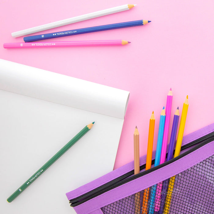 96 Colored Pencils Bright Pre-Sharpened Drawing Adult Coloring School Kids Bulk