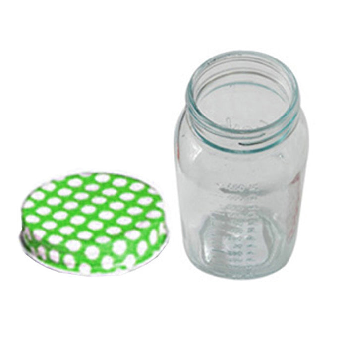 10 Pack Clear Mason Jars 750 ml Wide Mouth Glass Lids Jelly Crafts Pint Wedding