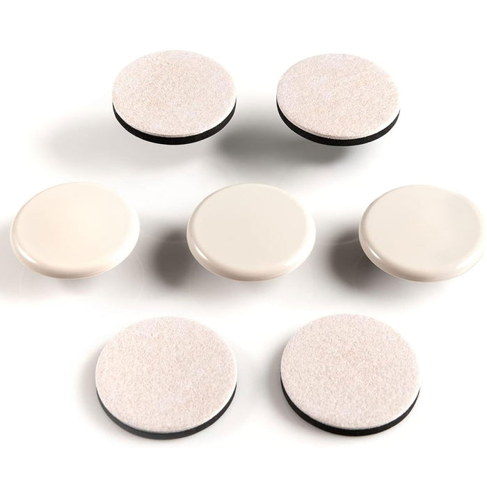 48 Pc Heavy Duty Furniture Movers Sliders Glides 3.5" Hardwood Carpet Floor Pads