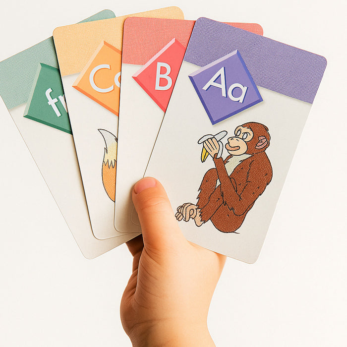 2 Pack ABC Learning Flash Cards Toy for Kids Ages 4+ Numbers Colors Letter Game