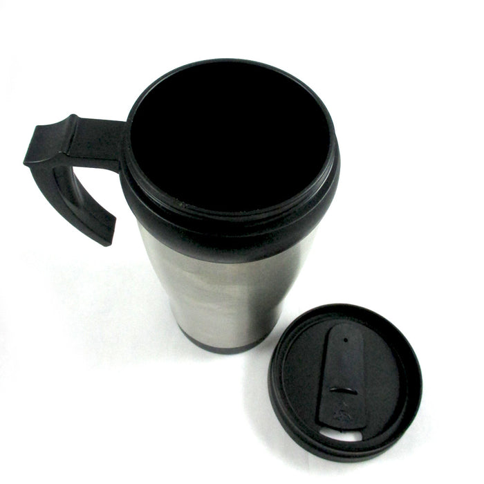 Stainless Steel Insulated Double Wall Travel Coffee Mug Cup 14 Oz Thermo Tea !!