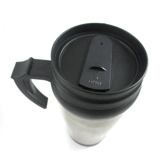 Stainless Steel Insulated Double Wall Travel Coffee Mug Cup 14 Oz Thermo Tea !!