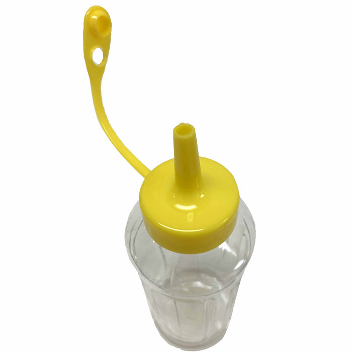 3 Pc Plastic Squeeze Bottle Clear 10oz Condiment Ketchup Mayo Mustard Hot Sauce