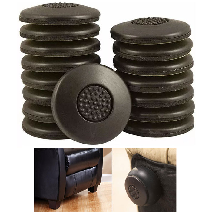 16 Heavy Duty Furniture Grippers Non Skid Anti Slip Hard Surface Floor Protector