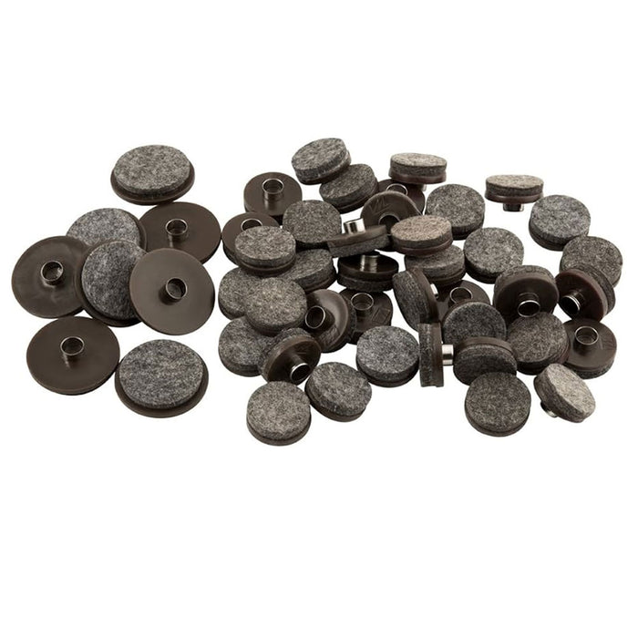 48 Nail On Felt Pads Furniture Gripper Grip Hardwood Floors Non Slip 1" and 1.5"