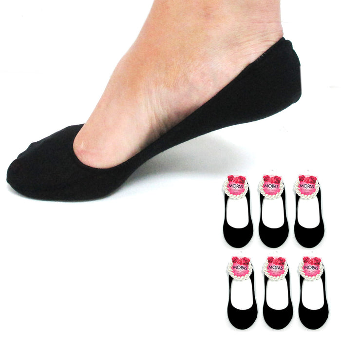 Lot Of 12 Pairs Womens Loafer Boat Foot Liners Covers Black Low Cut Size 9-11