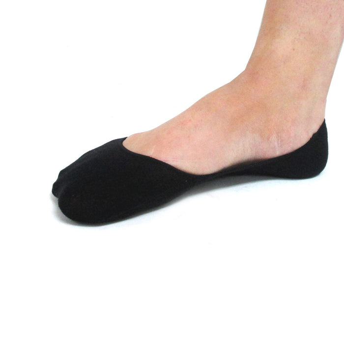 Lot Of 12 Pairs Womens Loafer Boat Foot Liners Covers Black Low Cut Size 9-11