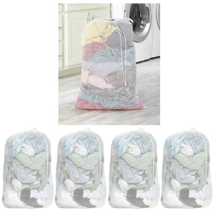 4PC X-Large Mesh Laundry Bags Storage Wash Clothes Bra Delicate Lingerie 36"x24"