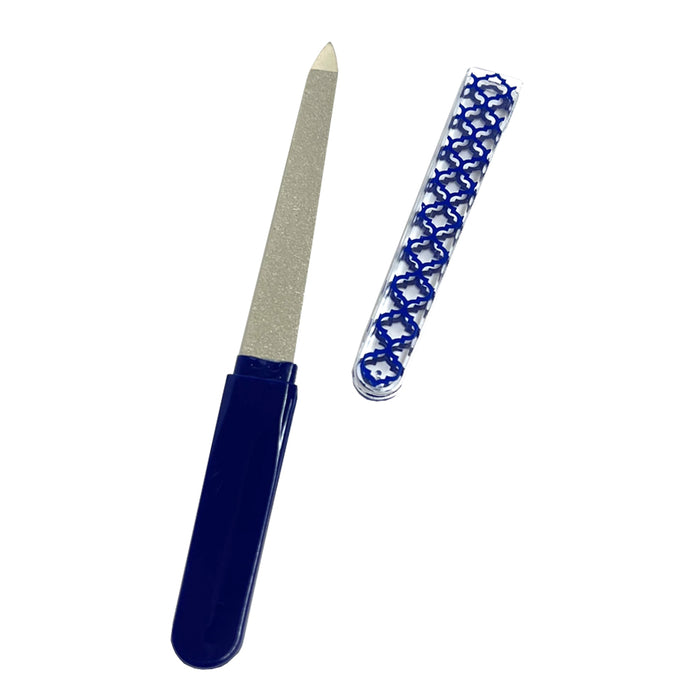 3 Pc Heavy Duty Sapphire Nail Files Double Sided Manicure Emery Boards Diamond