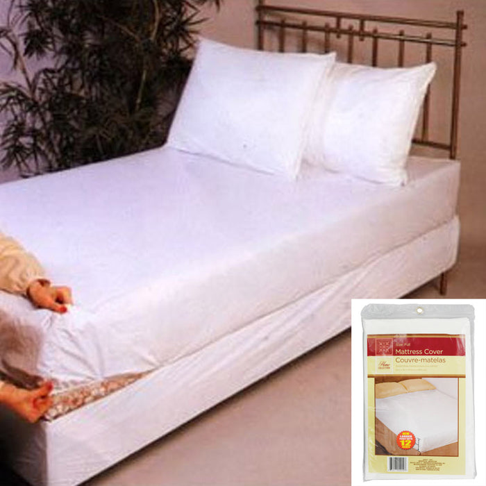 12X Full Size Mattress Pad Cover Protector Large Pocket 12" Waterproof Allergens