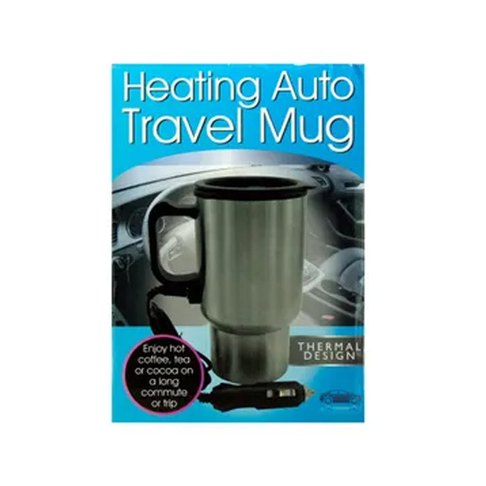 1 Travel Heated Mug Thermo Stainless Steel Insulated Coffee Portable Car Charger