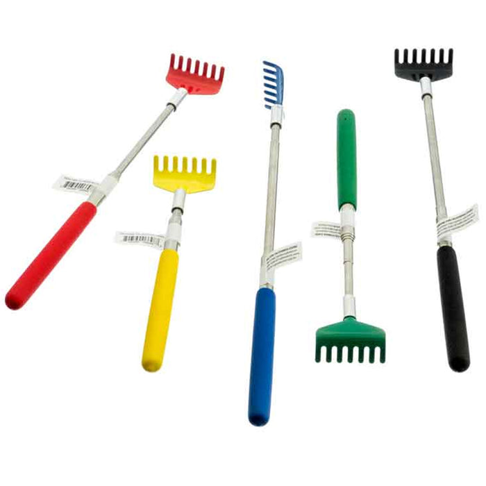 6 Pack Telescoping Back Scratcher Extendable Metal Hand Massager 27” Portable