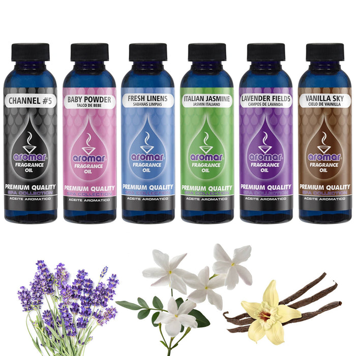 6 Aromatherapy Fragrance Oils Soap Candle Making Essential Aroma Scents 2oz