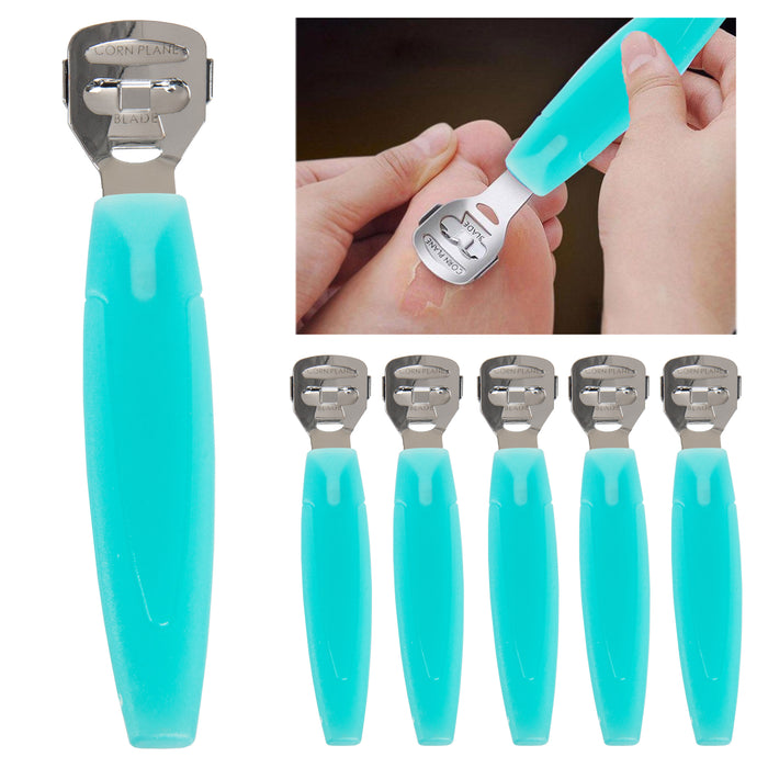 6 Pc Callus Remover Feet Hard Skin Remover Corn Shaver Pedicure Replace Blades