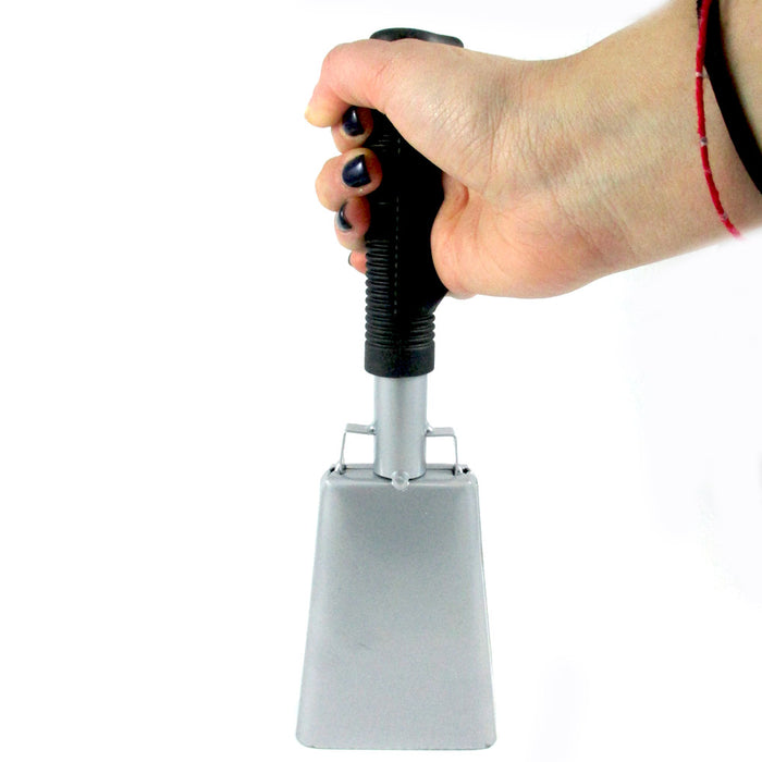 10" Cow Bell Stick Handle Cheer Football Spirit Sports Events Loud Noise Maker !