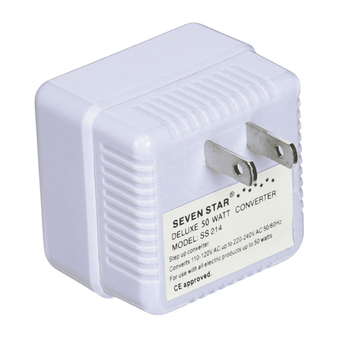 110V to 220V STEP UP VOLTAGE CONVERTER 50W TRANSFORMER US CHARGER PLUG ADAPTER !