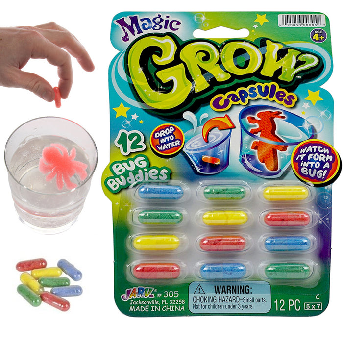 48 Pc Magic Grow Growing Animal Capsules Expanding Sponge Foam Toy 4 Packs