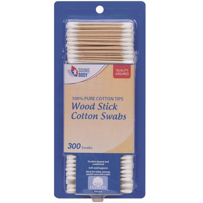 450 Ct Cotton Swabs Double Tipped Applicator Q Tip Safety Ear Wax Makeup Remover